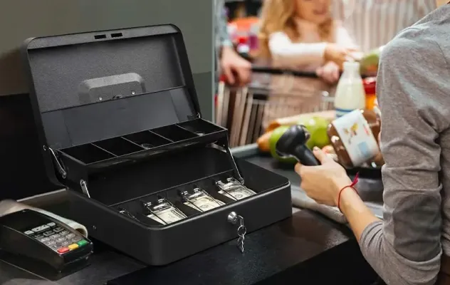 Pop-up cash box